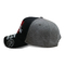رهيبة قبعات البيسبول 3D مطرزة استخدام اللون الأسود والرمادي الذكور