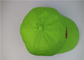 قبعات البيسبول مطرزة خضراء اللون منحنى نمط حرف حافة