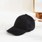 قبعات بيسبول قطنية مطرزة بنمط فارغ بلون أسود